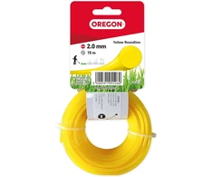 Oregon 2.0mm x 15m geltona žoliapjovės ir krūmapjovės viela 69-356-y
