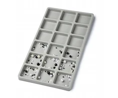 Organizator su 18 skyrelių smulkioms detalėms, 34.5x20 cm