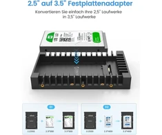 Orico 2.5" į 3.5" tvirtinimo rėmelis Hdd/ssd, 6gbps