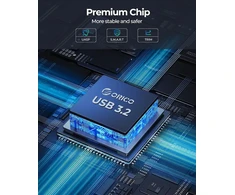 Orico aliuminio standžiojo disko dėklas 2.5 colio usb-c 3.2 6gbps išorinis ssd dėklas 2.5 colio sata hdd ssd maksimalus 6tb su usb c/a 2-in-1 kabeliu, palaiko uasp (dd25c3)