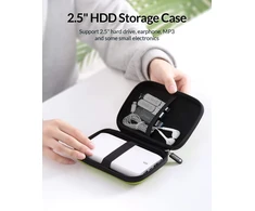 Orico kietojo disko dėklas 2.5 colio hdd ssd dėklas su vidiniu dydžiu 140 x 90 x 25 mm skirtas 2.5 colio kietiesiems diskams ir kompiuterių priedams organizuoti, žalias (phd-25)