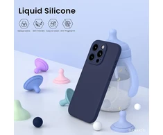 Ornarto dėklas, skirtas iphone 15 pro, su kameros apsauga ir 2 ekrano apsaugomis, skysto silikono telefono dėklas iphone 15 pro 6,1 colio, smūgiams atsparus iphone 15 pro apsauginis dėklas su mikropluoštu