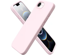 Ornarto silikoninis dėklas, skirtas iphone 16e (2025) 6.1 colio, plonas mobiliojo telefono dėklas iphone 16e, pagamintas iš skysto silikono, atsparus įbrėžimams ir smūgiams apsauginis dėklas iphone 16e dėklas (2025) - rožinis