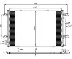 Oro kondicionieriaus radiatorius Audi A4 05- Nrf 35841