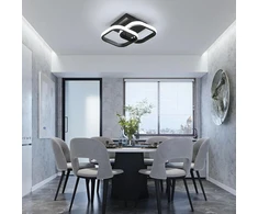 Osairous Led lubinis šviestuvas, modernus, 22 W lubinis šviestuvas, Led, kvadratinis, juodas, 2250 lm, aliuminio lubinis apšvietimas miegamajam, virtuvei, koridoriui, šaltai balta 6500 K, 29 cm