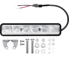 Osram Lightbar Sx180-sp, led papildomas priekinis žibintas tolimosioms šviesoms, prožektorius, 1300 liumenų, spindulys iki 190 m, led darbinis žibintas, ece patvirtinimas, leddl105-sp juodas