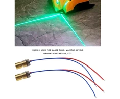 Ototec 20 vnt. raudonas lazerinis diodas 5v 650nm mažiau nei 5mw raudono taško lazerio galvutės diodas lygio matuokliui grunto instrumentas 75mm ilgio