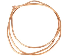 Oumefar 2m varinis apvalus vamzdis, minkštas ritės aušinimo vamzdelis, žalvario medžiaga, pramoninis metalinis vamzdis šilumos mainams, id 4mm x od 5mm