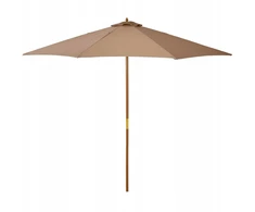 Outsunny Medinis sodo skėtis 3 m x 2,5 m, chaki spalvos