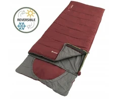 Outwell Miegmaišis su pagalve Contour Lux Raudona (-19°c) dešinys užtrauktukas