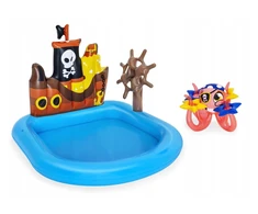 Ovalus pripučiamas baseinas Bestway 52211 140 x 130 cm Piratų Laivas