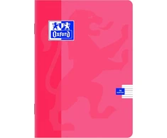 Oxford Touch pratybų sąsiuvinis A5, 16 lapų, spalvotos dvigubos linijos, su paraštėmis, Optic Paper 90 g, minkštas laminuotas viršelis, sąsiuvinių rinkinys biurui ir mokyklai, 10 vnt., įvairių spalvų