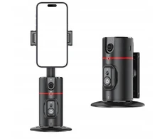 P02 Telefono laikiklis – 360° pasukamas trikojis stovas, judesio jutiklis, Bluetooth