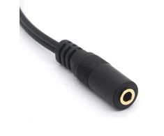 Paauksuotas 3,5 mm lizdas į 2 Rca kištukus audio stereo Y skirstytuvo kabelis Av adapteris išmaniesiems telefonams, planšetiniams kompiuteriams ir Mp3 grotuvams, namų kinui - 30 cm