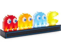 Pac Man &amp; Ghosts stalinė lemputė - oficialiai licencijuota, reaguoja į garsą, 3 šviesos režimai, maitinama Usb arba baterijomis, žaidimų kambario dekoracija, retro žaidėjų dovana