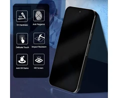 Pacebid privatumo ekrano apsauga, suderinama su Google Pixel 9/google Pixel 9 Pro, [2 vnt.] [pilnas padengimas] [atsparus įbrėžimams] [9h kietumas] grūdinto stiklo ekrano apsauga nuo šnipinėjimo
