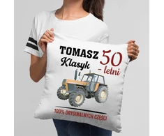 Pagalvė + puodelis 50-ajam gimtadieniui 50 metų Ursus + bet koks vardas