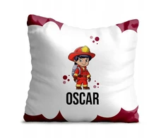 Pagalvės užvalkalas 40x40 berniukui sūnui personalizuotas vardas ugniagesys Mix
