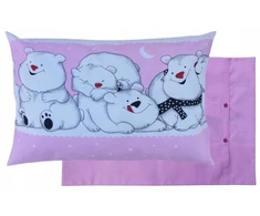 Pagalvės užvalkalas 60 x 40 cm Sympatyczne Misie – 100% medvilnė
