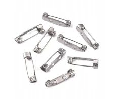 Pagrindas sagei, nerūdijančio plieno smeigtukas su 2 skylutėmis, 19x5x5mm, kaištis 0.8mm, 100 vnt.
