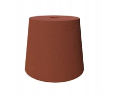 Pagrindas sodo šviestuvo stovas kūgis d=17,5 cm, plytų spalvos