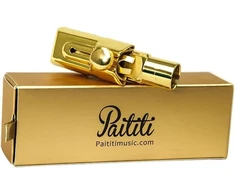 Paititi profesionalus soprano saksofono pūstukas, metalinis, paauksuotas, Nr. 6
