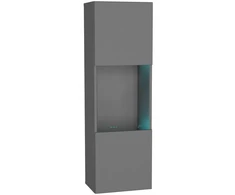 Pakabinama vitrina spintelė pilka grafito Mdf durelės 40cm Point Type-22 Blancmeble