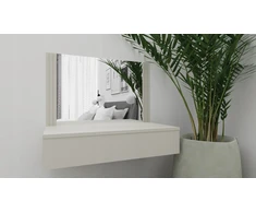 Pakabinamas kosmetinis staliukas Kaszmir smėlio spalvos stalčius klik tip-on 90cm Nature