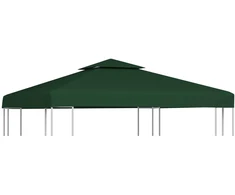 Pakait. pavėsinės uždangalas, 310g/m², žalios sp., 3x3m