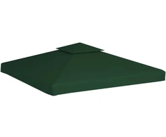 Pakait. pavėsinės uždangalas, 310g/m², žalios sp., 3x3m