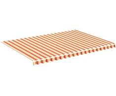 Pakaitinis audinys markizei, geltona ir oranžinė, 500x350 cm, poliesteris