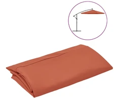 Pakaitinis audinys sodo skėčiui, terakota spalvos, 300cm