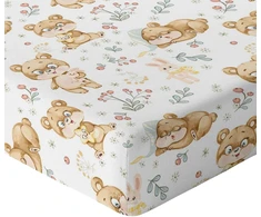 Paklodė į lovytę 120x60 cm su guma, stora medvilnė 100%, lenkiškas produktas