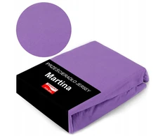 Paklodė su guma 180x200 Jersey Polskie Minkšta Patvari Violetinė spalva