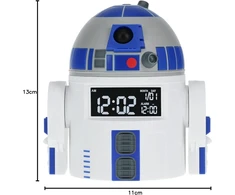 Paladone R2d2 žadintuvas – oficialiai licencijuota „žvaigždžių karų“ atributika su R2d2 garsais, puiki dekoracija „žvaigždžių karų“ gerbėjams su žadintuvo laikmačiu, maitinamas per usb