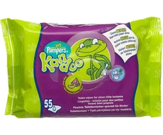 Pampers Kandoo papildymo pakuotė su meliono kvapu, 55 servetėlės (4 pakuotės, iš viso 220 servetėlių)