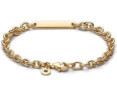 Pandora 569523c00-16 apyrankė su plokštele, sidabro ir paauksuoto metalo lydinys