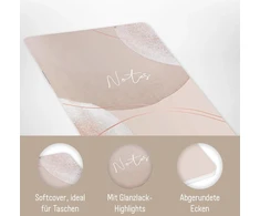 Paper&amp;you A6+ linijinis "soft rusvai gelsvas" sąsiuvinis, 64 psl.