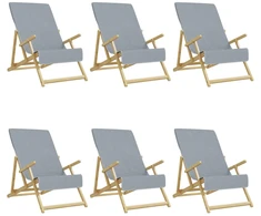 Rankšluostis Paplūdimio rankšluosčiai, 6vnt., pilki, 60x135cm, audinys
