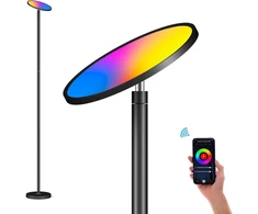 Pastatomas šviestuvas Smart 25 W Super Bright Led lubų prožektorius, Rgbcw, 2700 K-6500 K, valdymas lietimu ir programėle, suderinamas su Alexa ir Google Home, pastatomas šviestuvas svetainei, miegamajam, biurui
