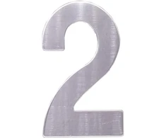 Pašto dėžutės numeriai 7,6 cm metaliniai priekinių durų numeriai lipnūs namo numeriai vandeniui atsparūs nerūdijančio plieno geležies numeriai namams, biurui, viešbučiui, apartamentams (2)