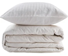 Patalynės komplektas Nuit Des Rêves elegant cream xl antklodės užvalkalų komplektas (1 antklodės užvalkalas 155x200 cm, 1 pagalvės užvalkalas 80x80 cm) | 80% medvilnė, 20% poliesteris, 229 siūlų skaičius | galima skalbti skalbimo mašinoje 30°c temperatūroje, twin