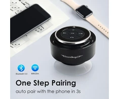 Kompiuterio kolonėlės Patobulintas dušo garsiakalbis bluetooth, sertifikuotas ipx7 atsparus vandeniui garsiakalbis su siurbtuku ir kabliuku, įmontuotas mikrofonas, krištolo skaidrumo garsas ir sodrūs žemi dažniai, 12 val. grojimo laikas, sidabrinis