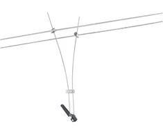 Paulmann Light&amp;easy Comet trumpas pagrindas, vielos sistema, 30cm, Gu5.3, chromas, 12v, aliuminis/stiklas