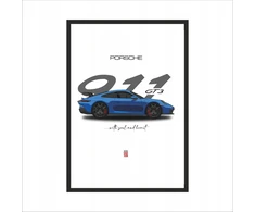 Plakatas Paveikslas ant sienos Porsche 911 Gt3