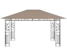 Pavėsinė su tinkleliu nuo uodų, taupe spalvos, 4x3x2,73m