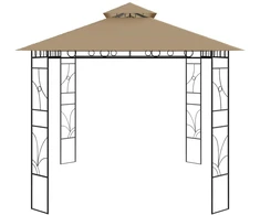 Pavėsinė, taupe spalvos, 4x3x2,7m, 160g/m²