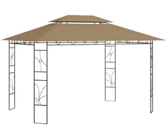 Pavėsinė, taupe spalvos, 4x3x2,7m, 160g/m²