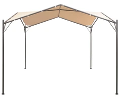 Pavėsinė/tentas/palapinė, 4x4 m, plienas, smėlio sp.