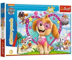 Paw Patrol blizgantis dėlionė, dangaus šviesoje (vaikiška dėlionė)